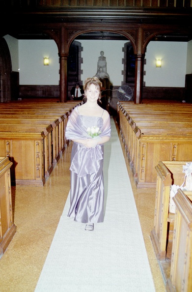 Melissa Walking Down the Aisle